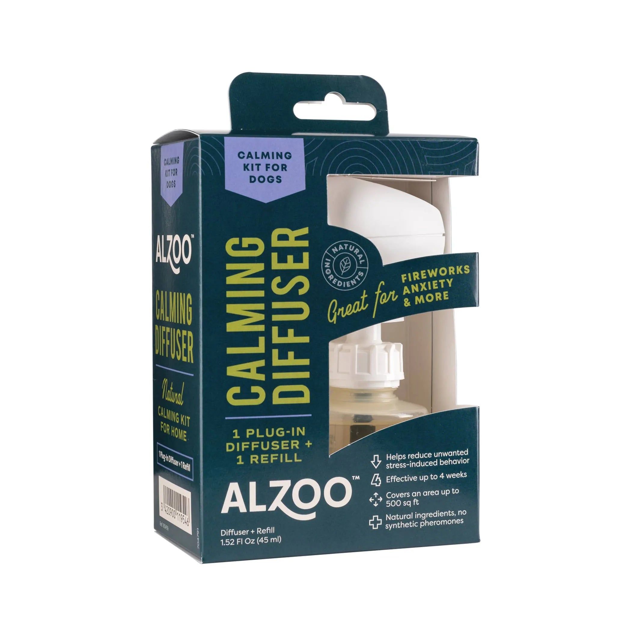 ALZOO Plant-Based Calming Diffuser Plug-In Kit for Dogs product image